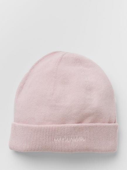 Oat & Marl Baby Knitted Cotton Hat, Delicately Pink, Delicately Pink
