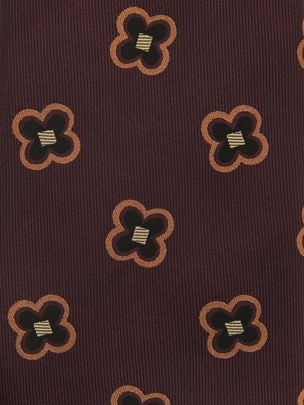 Reiss Carmelo Silk Rich Tie, Burgundy - view 2, Burgundy