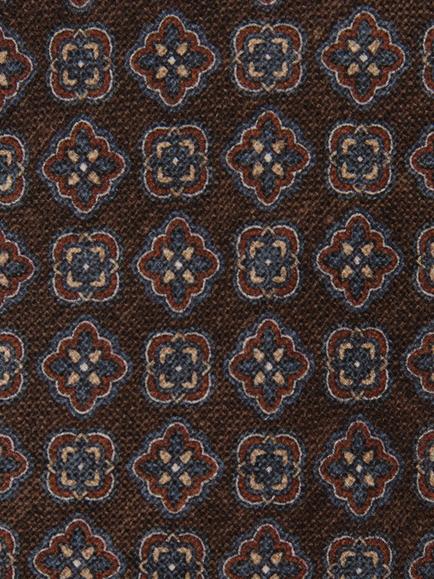 Reiss Amico Silk Tie, Sky Blue - view 2, Dark Brown