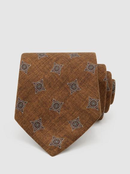 Reiss Arrigo Silk Tie, Burnt Orange, Burnt Orange