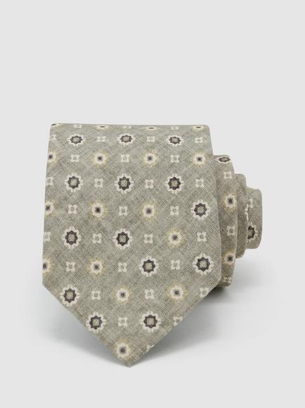 Reiss Cosimo Silk Floral Tie, Soft Sage, Soft Sage