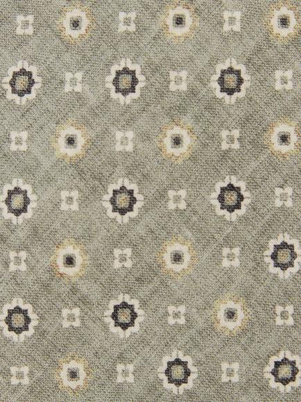 Reiss Cosimo Silk Floral Tie, Soft Sage - view 2, Soft Sage
