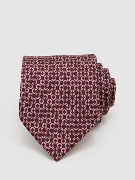 Reiss Catena Silk Tie, Navy, Burgundy