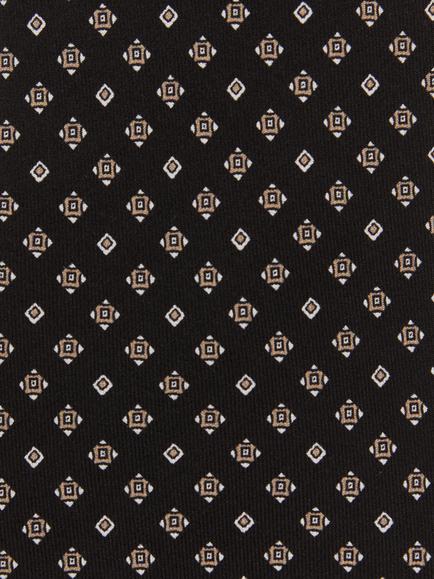 Reiss Silvio Silk Tie, Black - view 2, Black