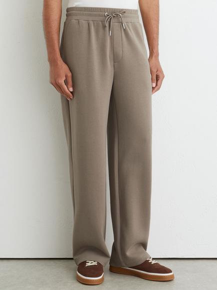 Reiss Rivo Straight Leg Trousers, Mushroom Brown