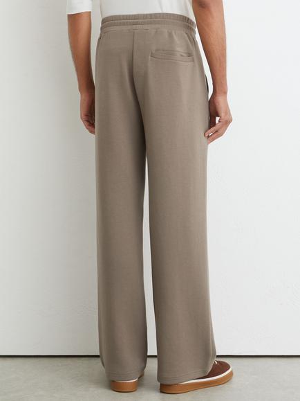 Reiss Rivo Straight Leg Trousers - view 2, Mushroom Brown
