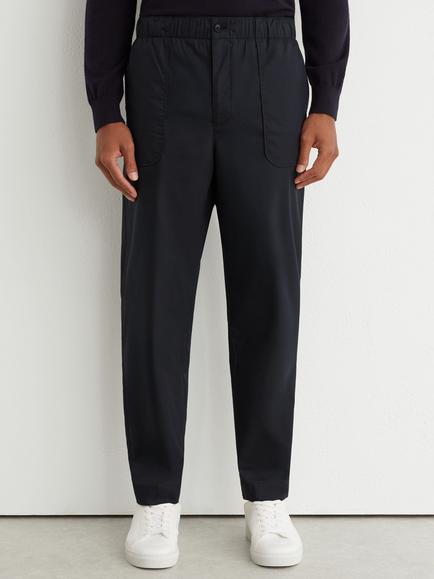 Reiss Snap Cotton Rich Chinos, Navy, Navy