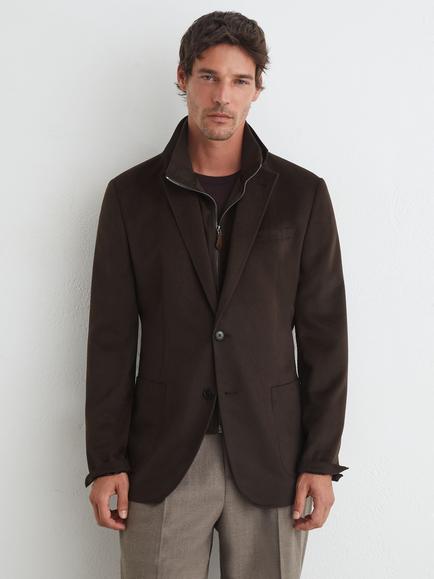 Reiss Single Breasted Blazer, Chocolate Brown, Chocolate Brown