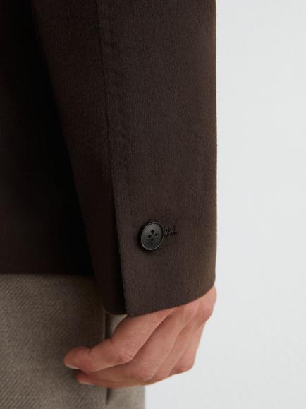 Reiss Single Breasted Blazer, Chocolate Brown - view 2, Chocolate Brown