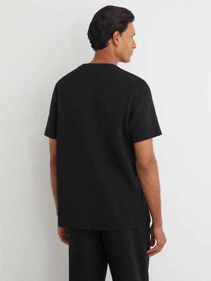 Reiss Barton Cotton Crew Neck T-Shirt, Black - view 2, Black