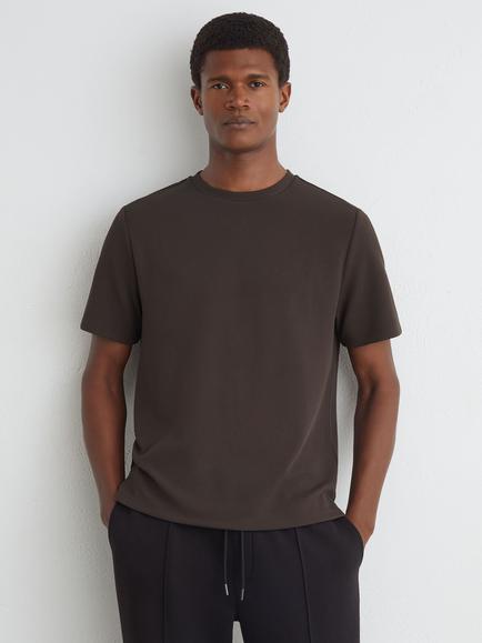 Reiss Cole Crew Neck T-Shirt, Brown, Brown