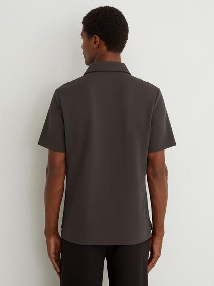Reiss Reed Polo Shirt, Brown - view 2, Brown