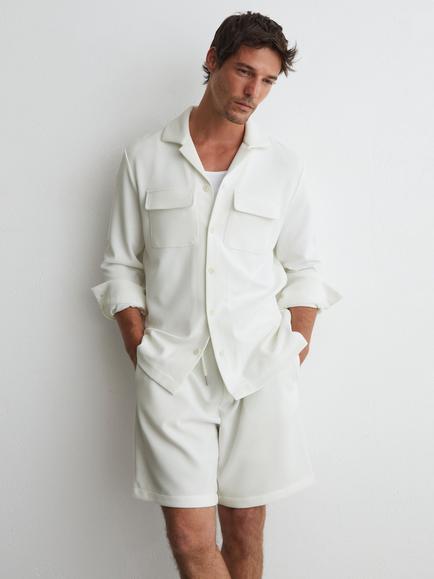 Reiss Vento Regular Fit Shirt, White, White