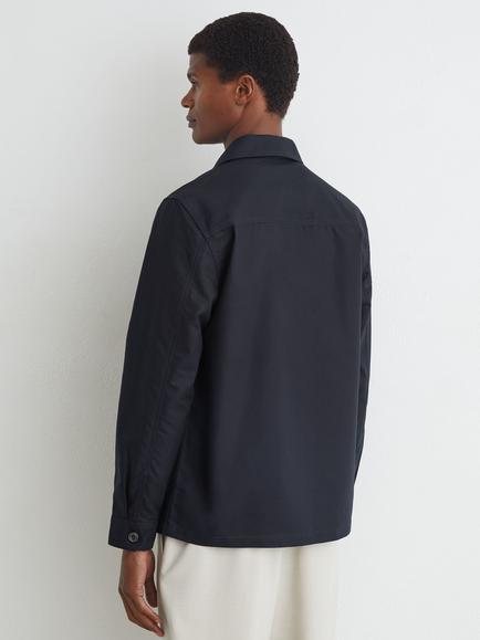 Reiss Yorker Cotton Regular Fit Shirt, Navy - view 2, Navy