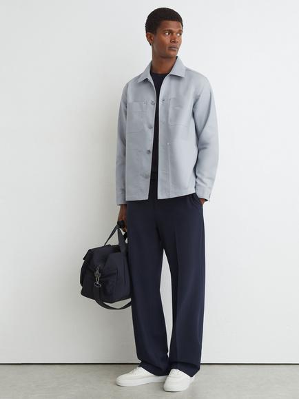 Reiss Yorker Cotton Regular Fit Shirt, Soft Blue, Soft Blue