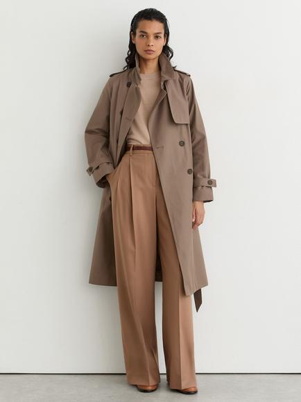 Reiss Petite Azura Zip Out Rain Mac, Taupe Neutral