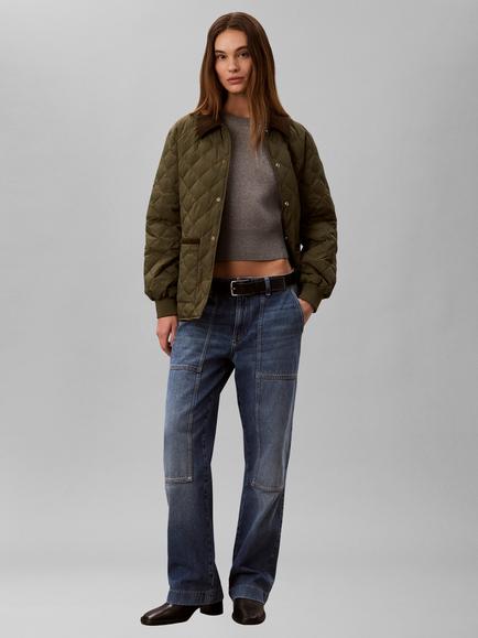 Calvin Klein Quilted Liner Jacket, Dark Green