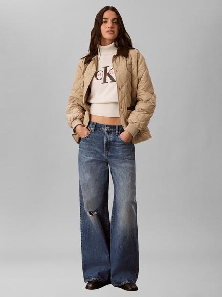 Calvin Klein Quilted Liner Jacket, Beige