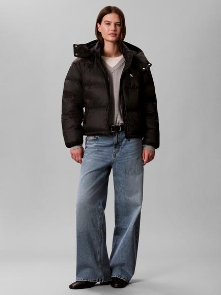 Calvin Klein Short Down Puffer Jacket, Black, Black