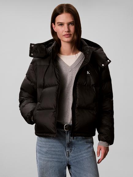 Calvin Klein Short Down Puffer Jacket, Black - view 2, Black