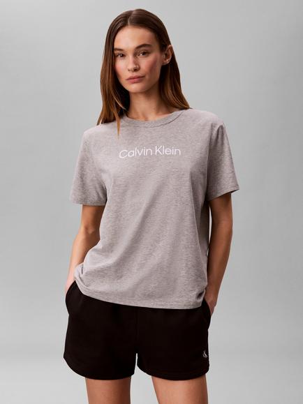 Calvin Klein Breathable Quick-Dry Travel T-Shirt, Mid Grey - view 2, Mid Grey