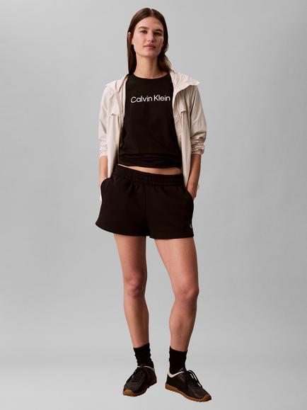 Calvin Klein Cotton Rich Logo Crew Neck T-Shirt, Black, Black