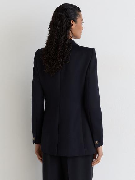 Reiss Petite Lauryn Wool Blend Blazer, Navy - view 2, Navy