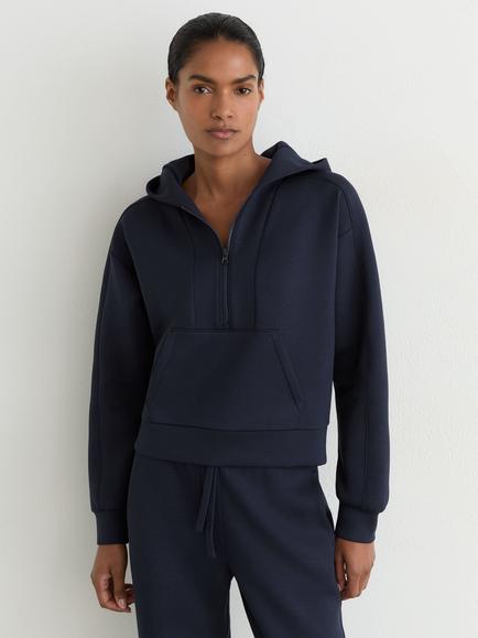 Reiss Lockie Hooded Jumper, Navy, Navy