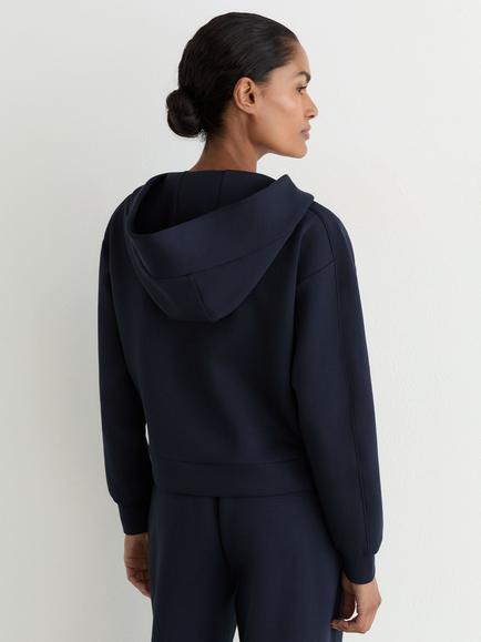 Reiss Lockie Hooded Jumper, Navy - view 2, Navy