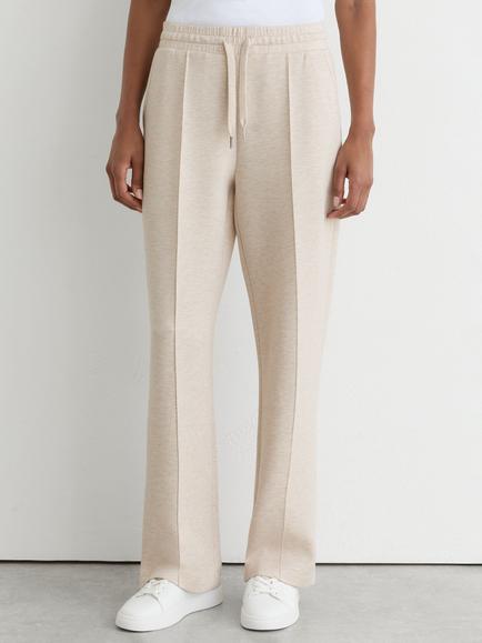 Reiss Jemma Wide Leg Joggers, Neutral Marl, Neutral Marl