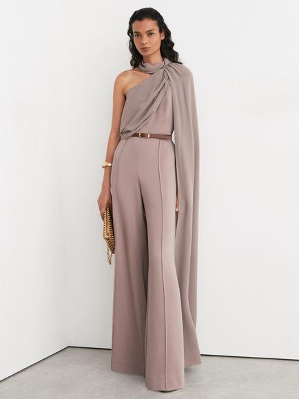 Reiss Petite Carrie Jumpsuit, Mauve, Mauve