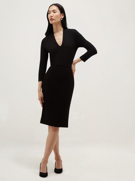 Hobbs Lea Pencil Skirt, Black, Black