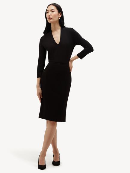 Hobbs Petite Lea Pencil Skirt, Black, Black