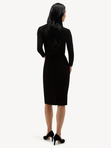 Hobbs Petite Lea Pencil Skirt, Black - view 2, Black