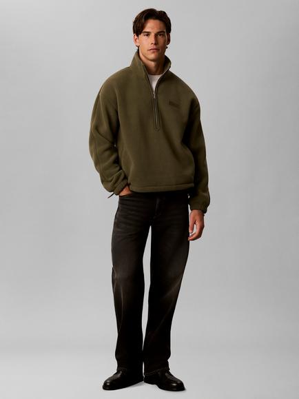 Calvin Klein Polar Fleece Jumper, Green, Green