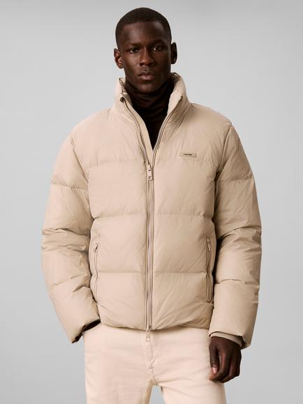 Calvin Klein Midweight Down Puffer Jacket, Light Brown - view 2, Light Brown