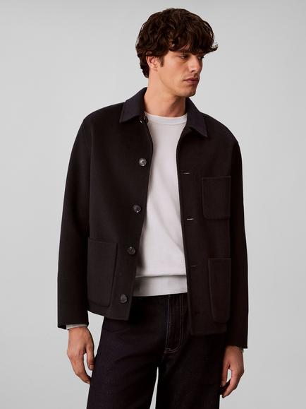 Calvin Klein Reversible Wool Blend Jacket, Blue Dark - view 2, Blue Dark