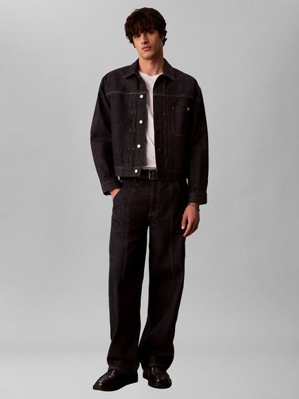 Calvin Klein Iconic Indigo Denim Jacket, Dark Blue, Dark Blue