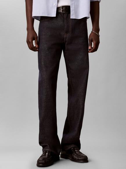 Calvin Klein 90s Straight Straight Fit Jeans, Dark Blue - view 2, Dark Blue