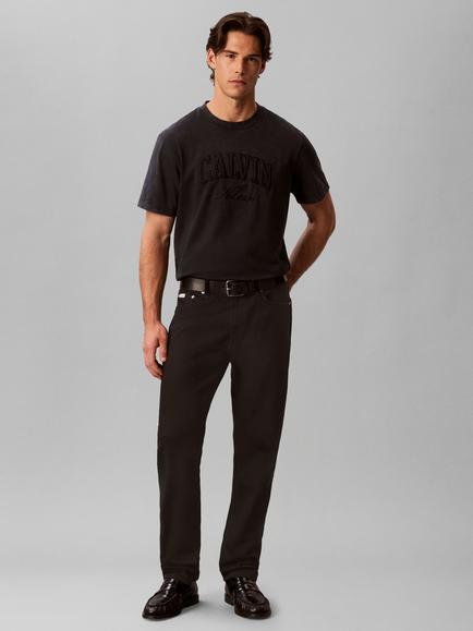 Calvin Klein Classic Taper Tapered Fit Jeans, Black, Black