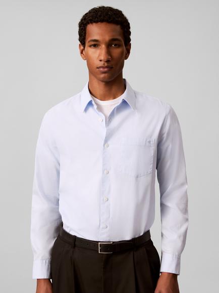 Calvin Klein Oxford Cotton Shirt, Mid Blue, Mid Blue