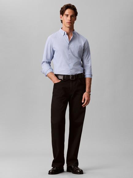 Calvin Klein Stretch Cotton Oxford Shirt, Blue Mid, Blue Mid