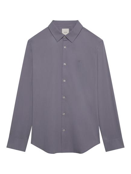 Calvin Klein Slim Stretch Button-Down Shirt, Mid Grey, Mid Grey