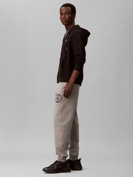Calvin Klein Relaxed Cotton Terry Joggers, Grey - view 2, Grey
