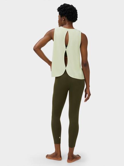 Sweaty Betty Soft Flow Studio Keyhole Back Tank Top, Pastel Green - view 2, Pastel Green