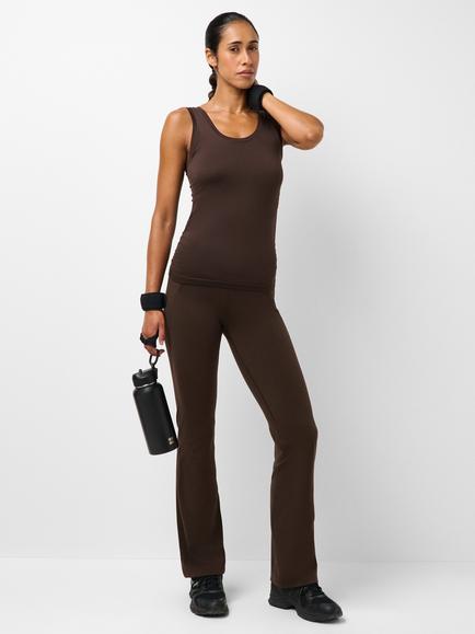 Sweaty Betty Seamless Ruched Tank Top , Espresso Brown - view 2, Espresso Brown