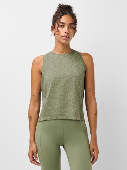 Sweaty Betty Athlete Seamless Featherweight Loose Vest, Bracken Green