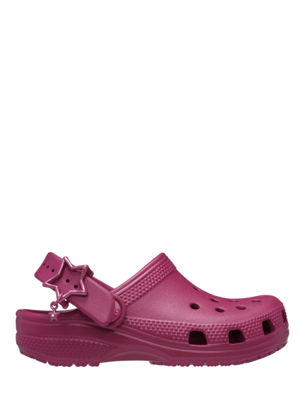 Crocs Kids' Star Buckle Clogs, Royal Pink, Royal Pink
