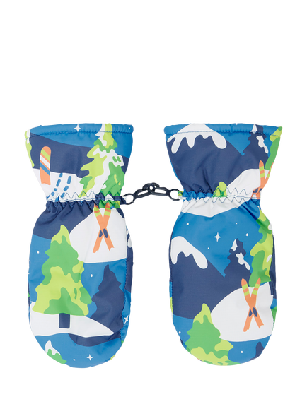 Frugi Kids' Snow and Ski Star Gloves, Multi, Multi