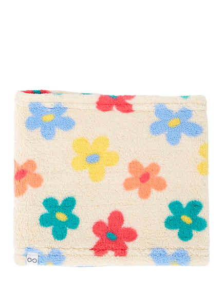 Frugi Kids' Neck Warmer Scarf, Blue Multi - view 2, Blue Multi